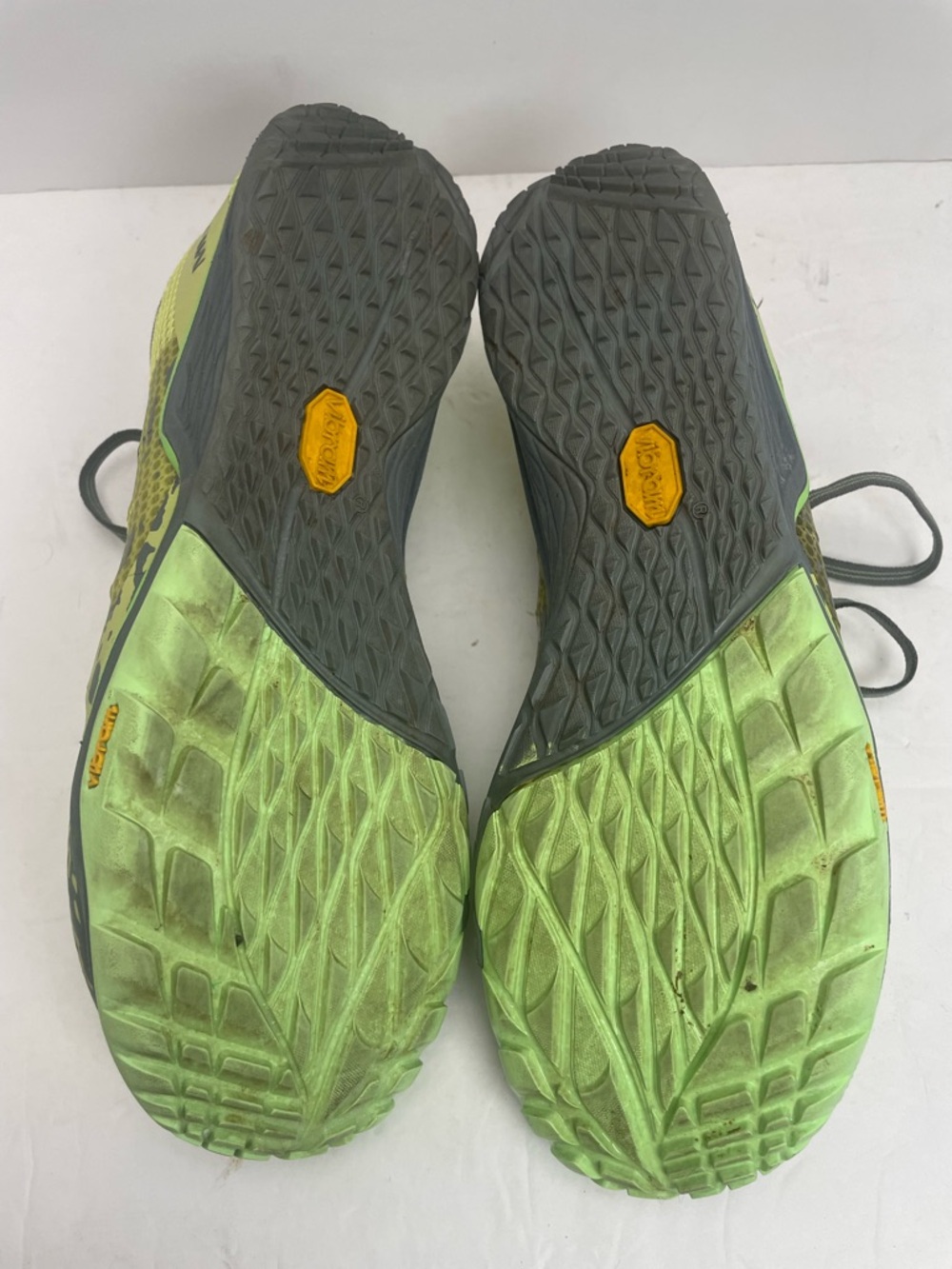 Merrell Women's Trail Glove 5 SZ 9.5 Sneaker Yellow Gray Barefoot Shoes - Picture 9 of 10
